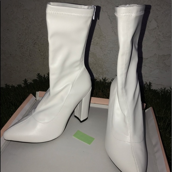 Shoes - White Boots